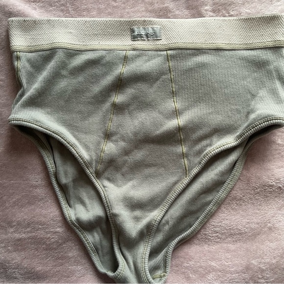 Skims - Cotton Rib Brief in Mineral in Size XL - Picture 3 of 3